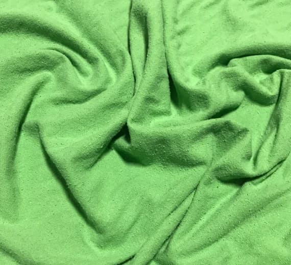 green noil fabric - APPLE GREEN Hand Dyed Raw Silk NOIL Fabric
