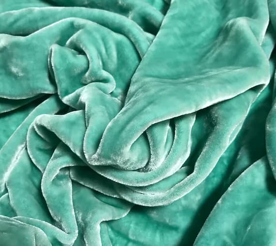 velvet fabric - EASTER EGG Hand Dyed Silk Velvet Fabric