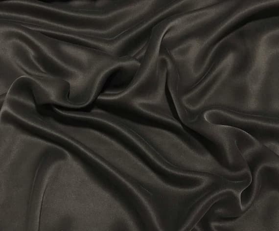brown charmeuse fabric - Chocolate Brown - Sandwashed Silk Charmeuse Fabric